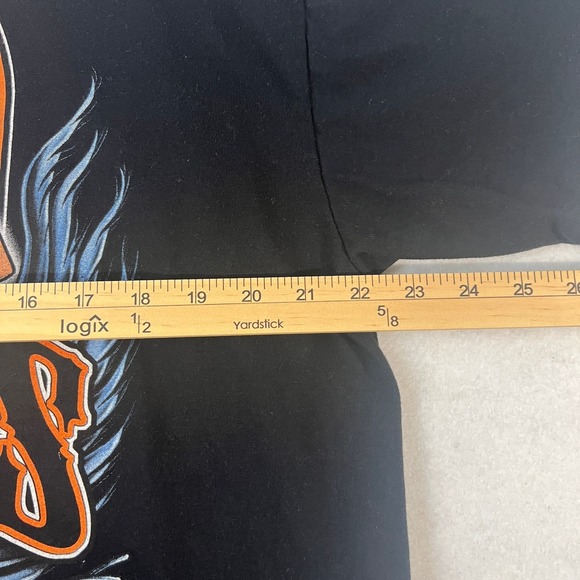 Harley Davidson Stan's Idle Hour Florida Black Biker Tee Graphic Shirt Wings XL - Picture 9 of 9